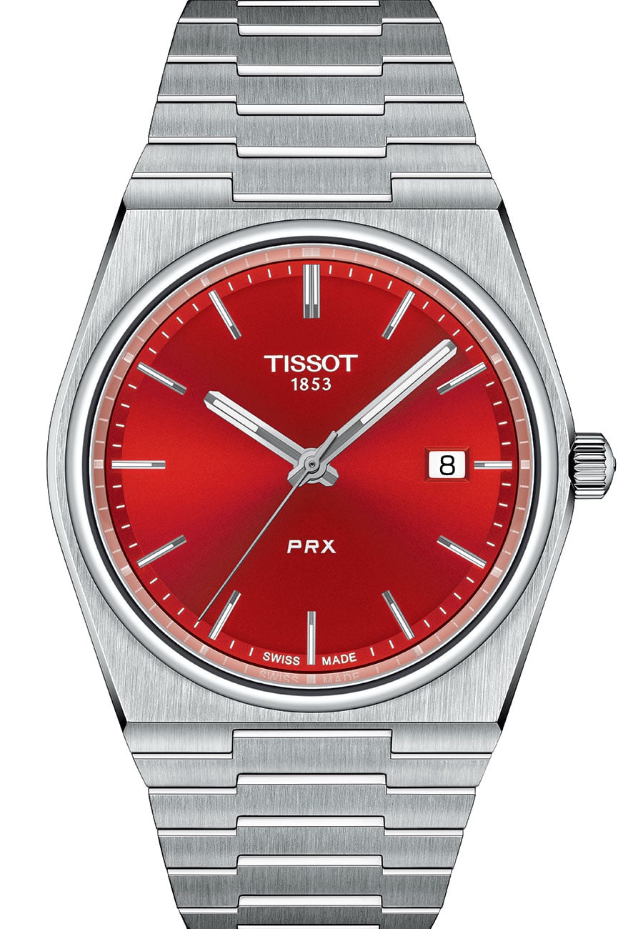 Tissot PRX Quartz Watch 40mm with Red Dial -  T137.410.11.421.00
