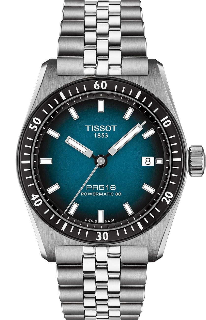Tissot PR516 Powermatic 80 Automatic Blue Dial Stainless Steel Men's Watch T149.407.11.041.00 T149.407.11.041.00