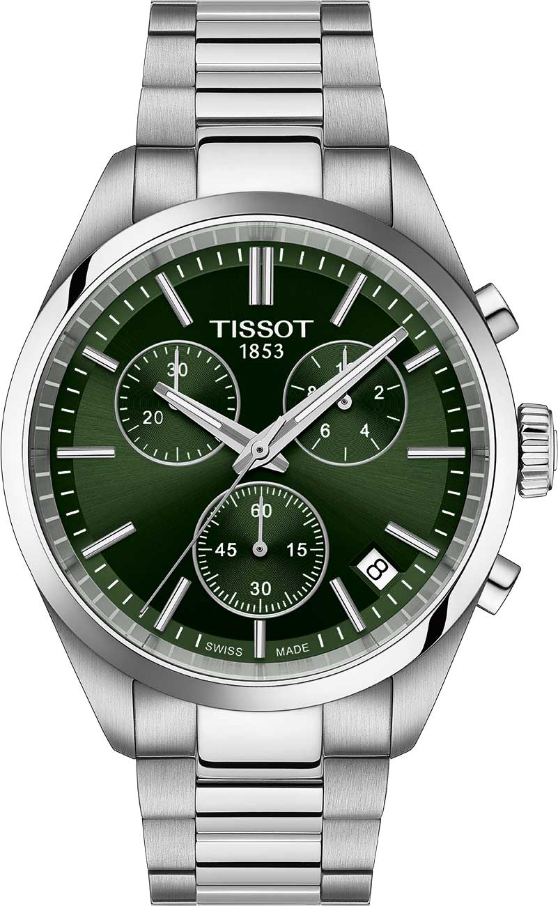 Tissot PR 100 Chrono Watch 40mm with Green Dial - T150  display picture 3