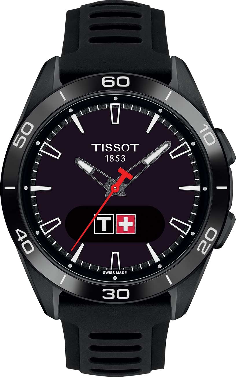 Tissot T-Touch Connect Solar Digital Black Dial Silicone Strap Men's Watch T153.420.47.051.04 T153.420.47.051.04