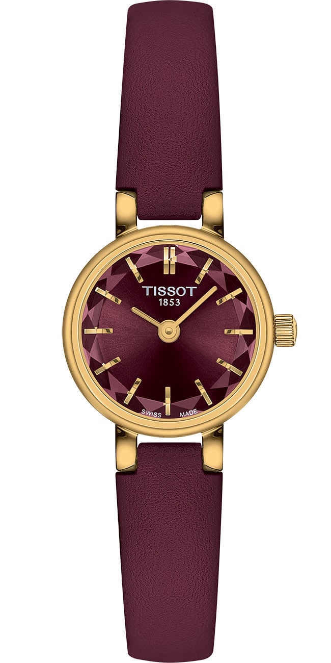 Tissot Lovely Round 19.5mm Red Dial Leather Strap Women's Watch T140.009.36.371.00 T140.009.36.371.00