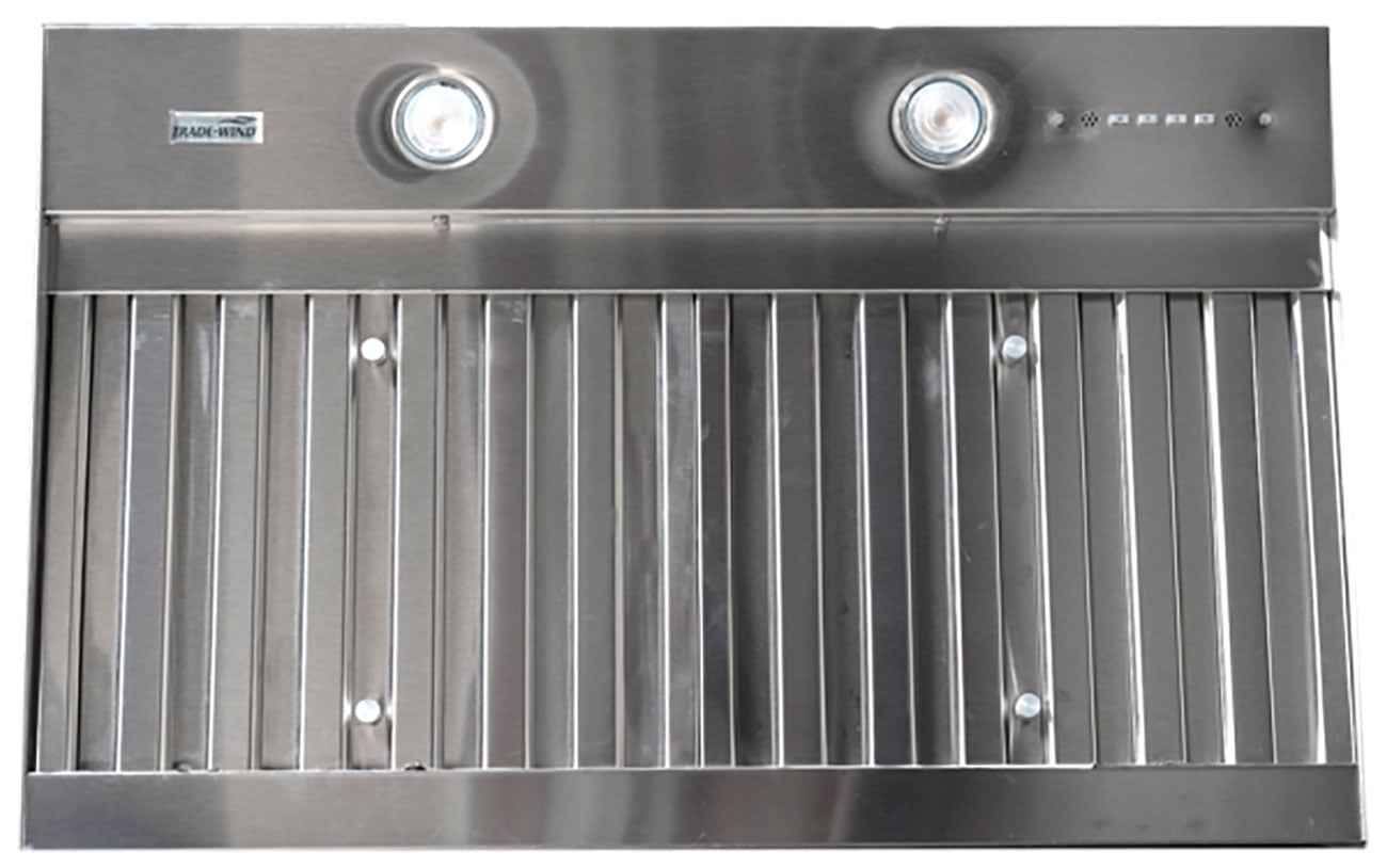 Trade-Wind VSL400 RC Designer Series Range Hood Liner 390 CFM 30-Inch in Stainless Steel
