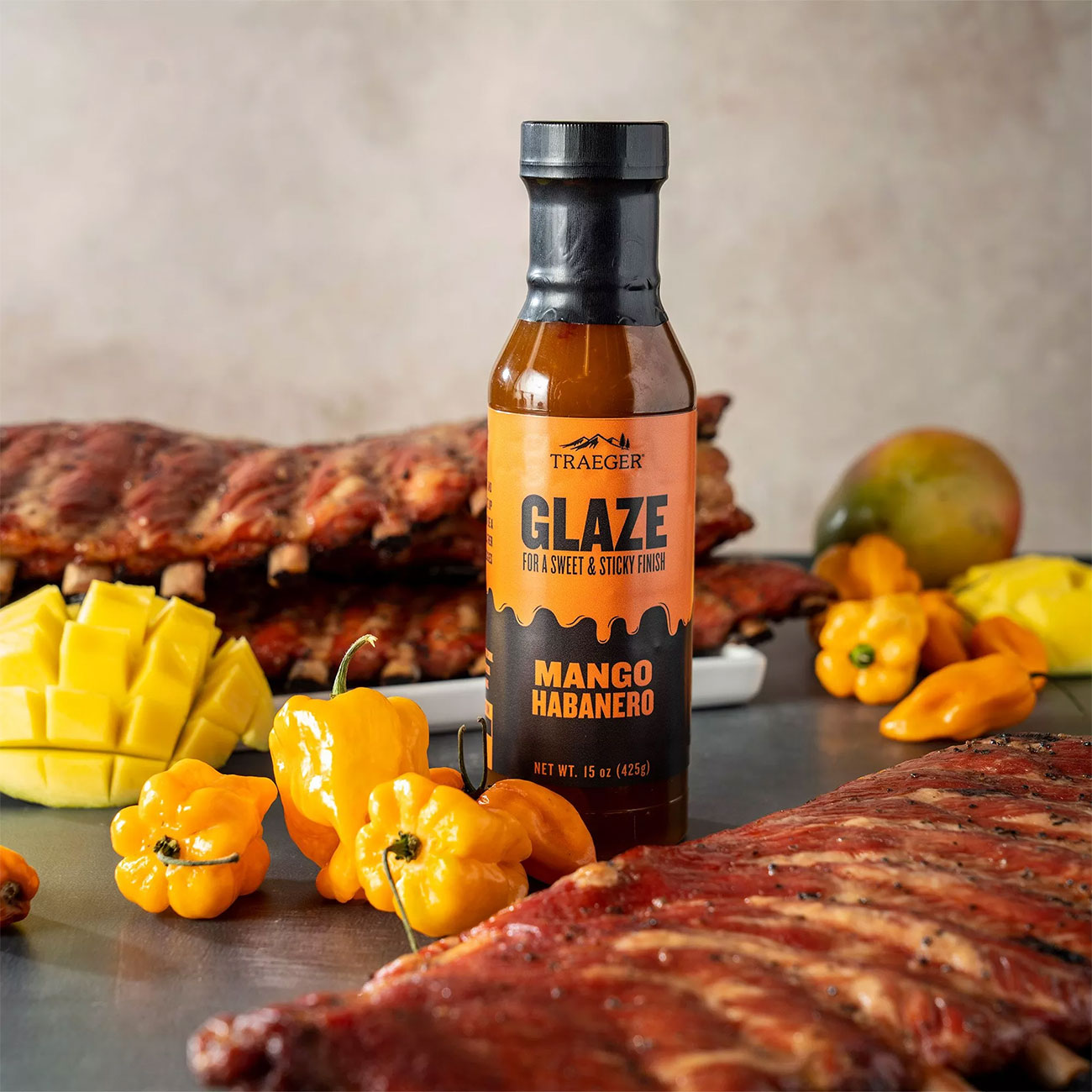 Traeger Mango Habanero Glaze Sauce 15 Oz - GLZ002 | Abt