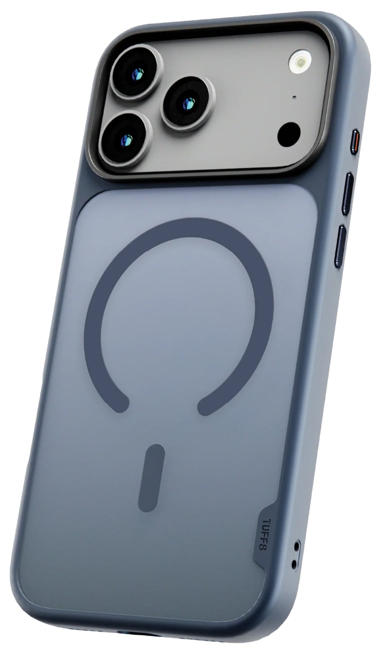 TUFF8 GlideGuard MagSafe Phone Case for iPhone 18 Pro Max, Shock Absorbing, Blue (T8GG-IP1804BL) | Quill