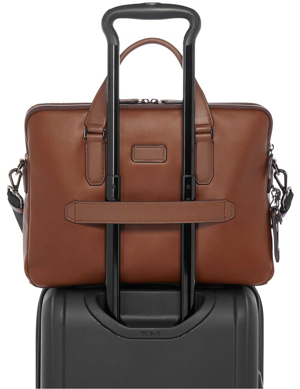 TUMI Harrison Sycamore Slim Brief in Cognac - 1502071221 