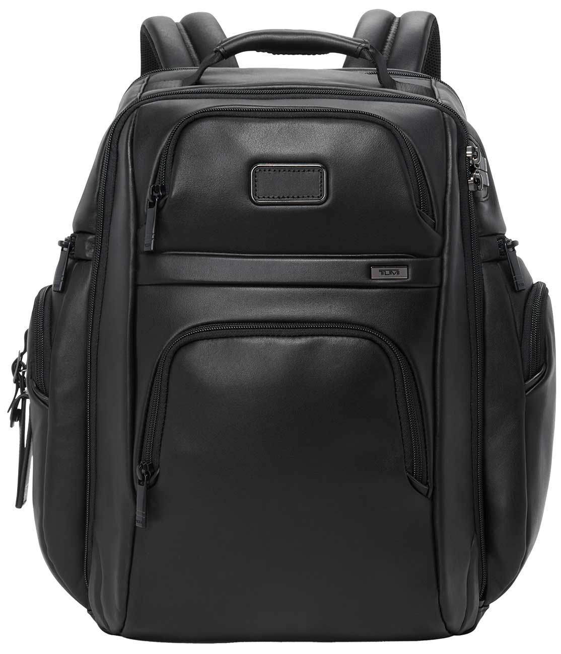 TUMI Alpha Brief Pack in Black Leather - 1589581041