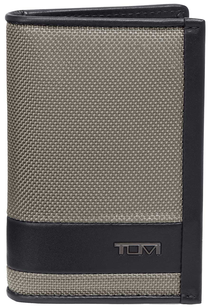 TUMI Alpha Multi Window Card Case in Grey Alloy