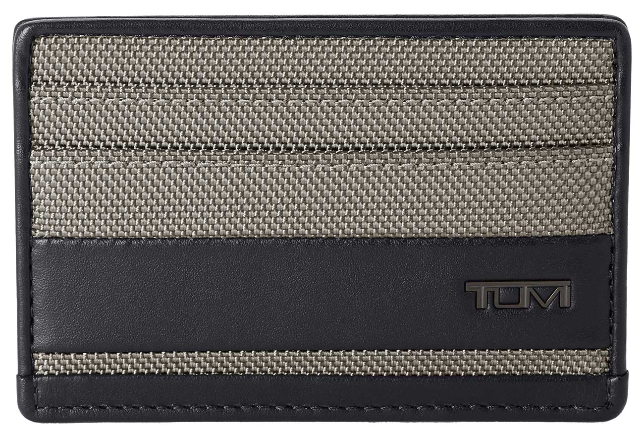 TUMI Alpha Grey Alloy Slim Card Case - 135633A872