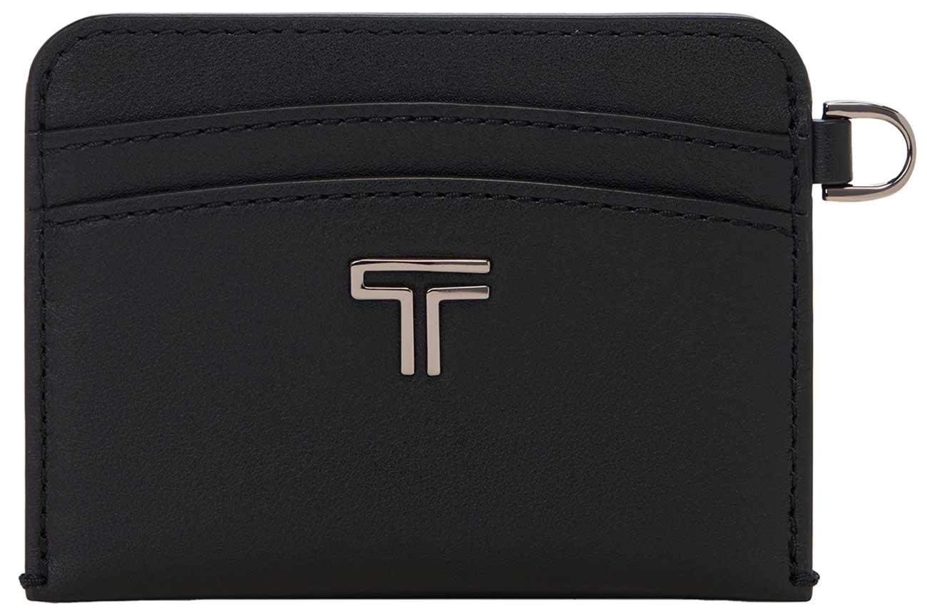 (新品) トゥミ Tumi BELDEN フラットカード ケース Card TUMI Belden Card Case in Black | Gunmetal - 156534T522