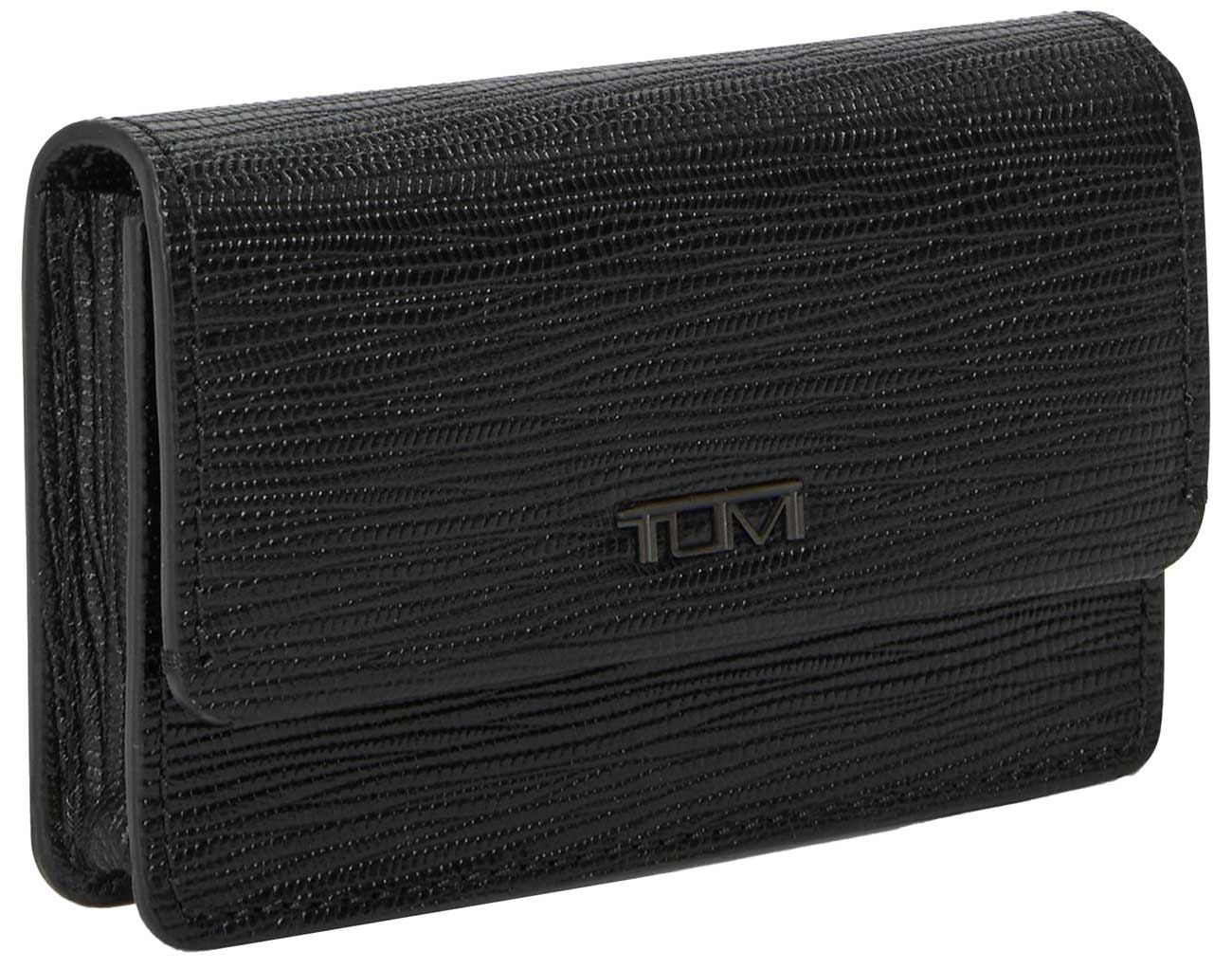 TUMI Nassau Business Card Case in Black Embossed | Abt