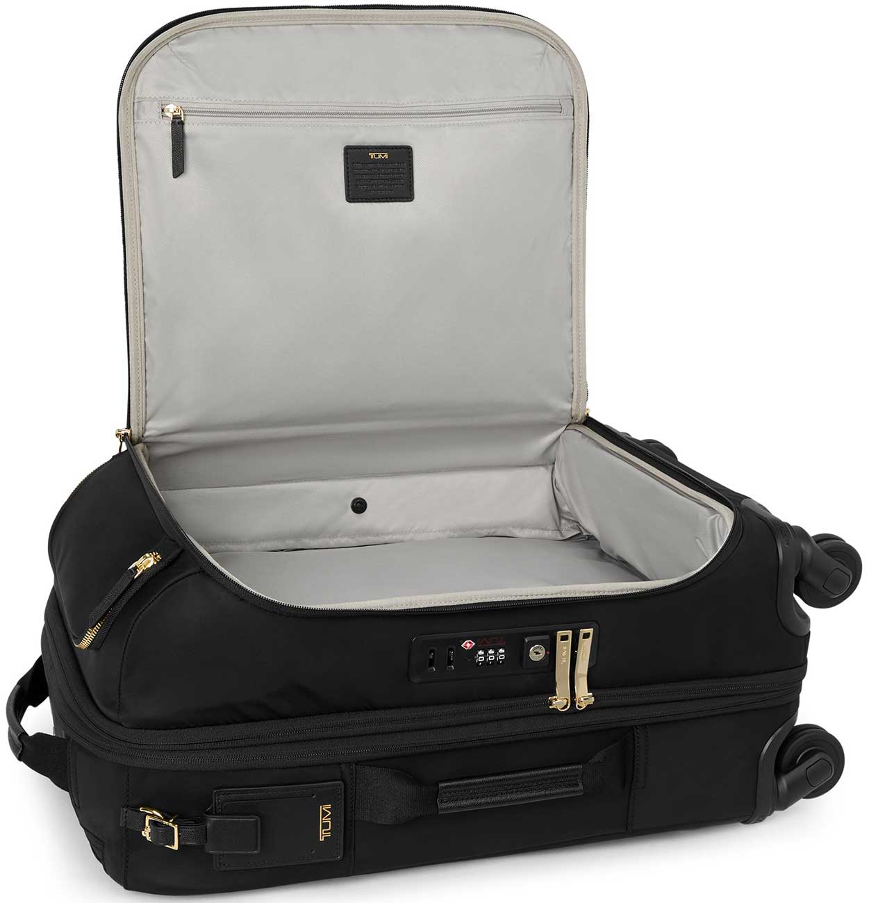 TUMI Voyageur Leger International Black and Gold Carry-On