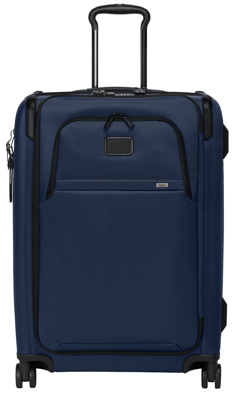 TUMI Alpha Medium Dual Access Expandable Checked, Navy