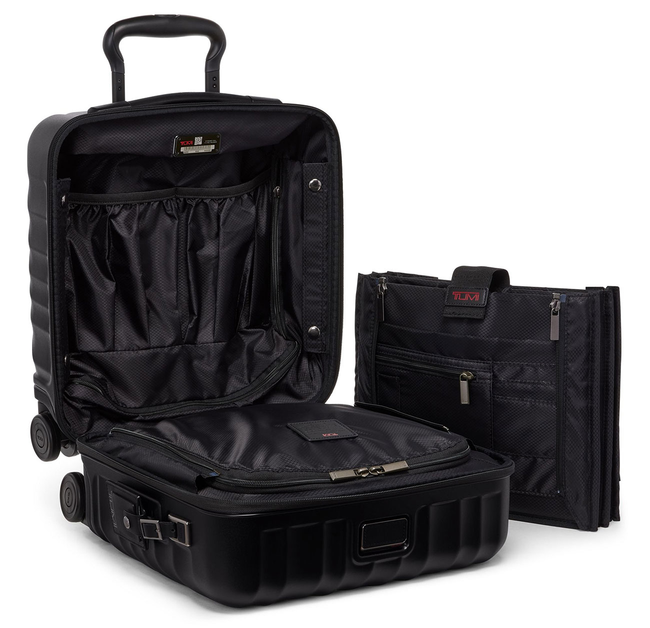 TUMI ブラック キャリーケース 4ホイール　V3 TUMI 19 Degree Compact 4 Wheeled Brief in Textured Black