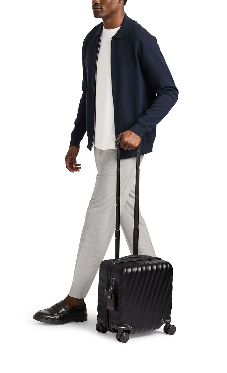 TUMI 19 Degree Compact 4 Wheeled Brief in Textured Black