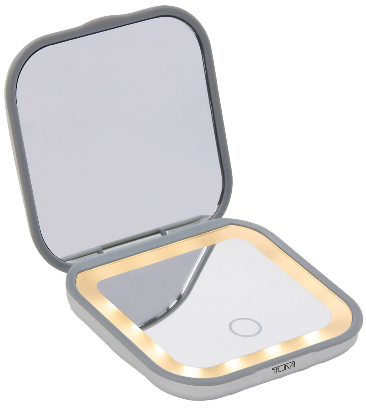 TUMI 19 Degree Aluminum Compact Mirror in Silver - 1524861776