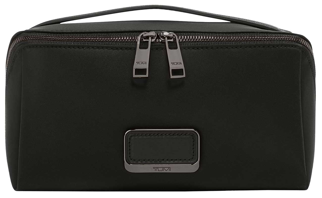 TUMI Voyageur Dallas Cosmetic in Black | Gunmetal - 154175T522