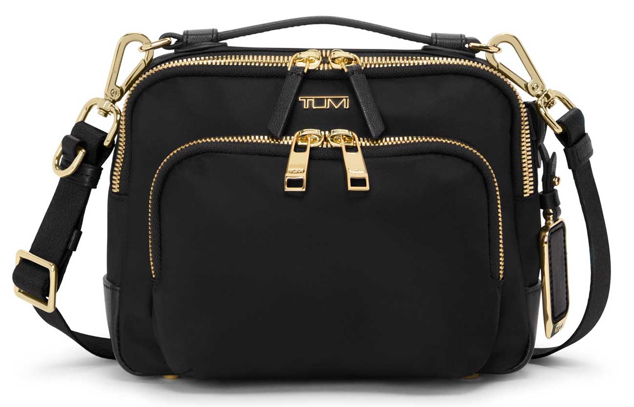 TUMI Voyageur Teghan Crossbody in Black|Gold - 154182-2693