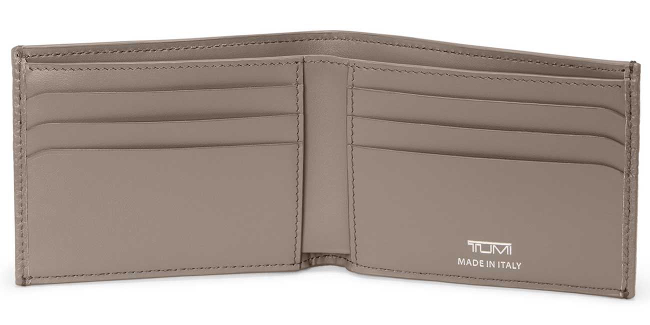 TUMI Turin Double Billfold in Taupe Driftwood - 152875A879