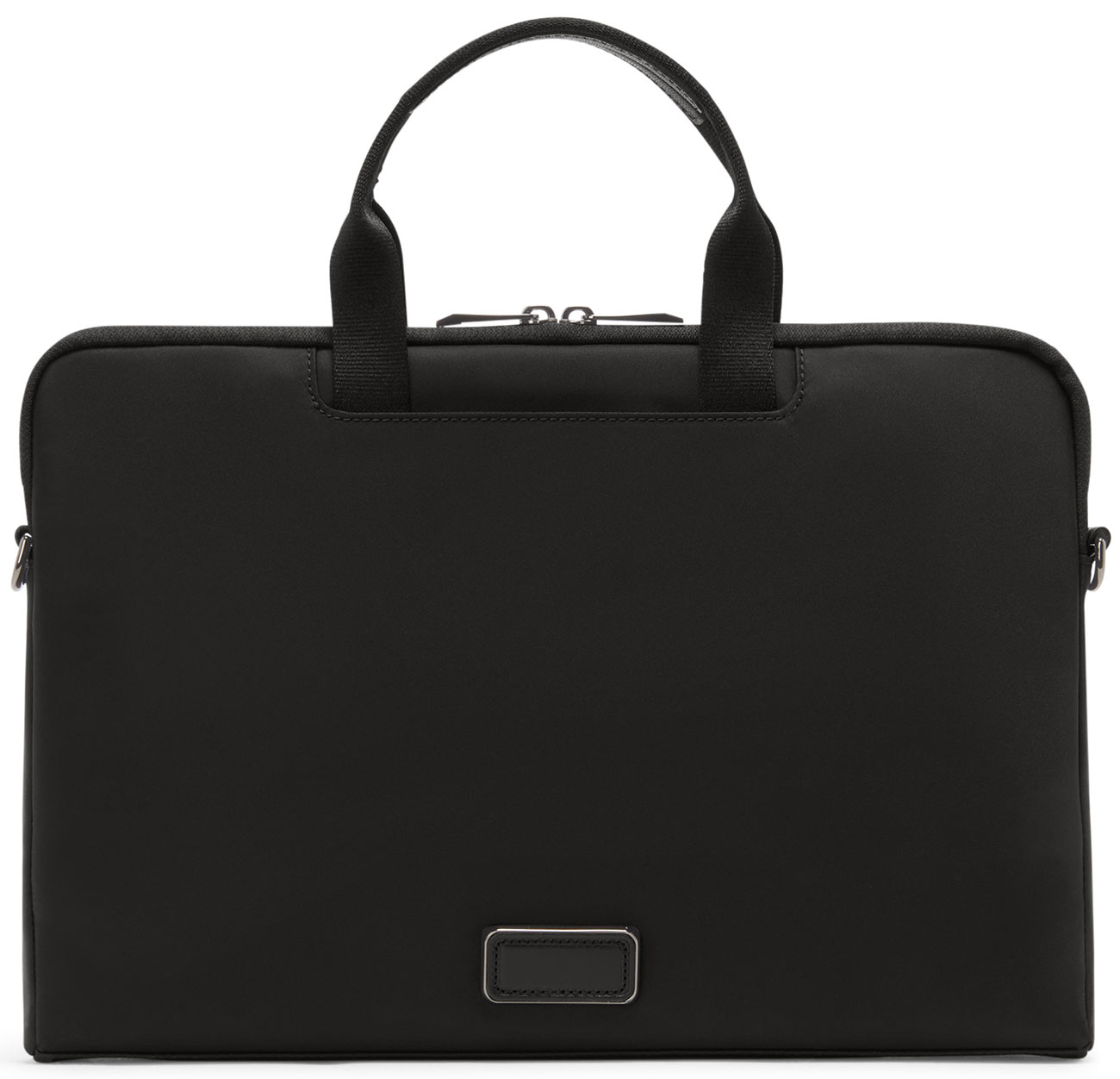 TUMI Voyageur Dakota Laptop Crossbody in Black | Gunmetal - 159123T522