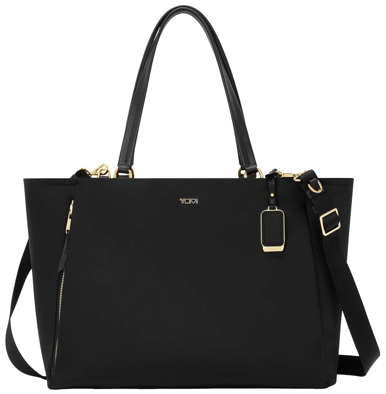 TUMI Voyageur Valetta Tote - Large - in Black | Gold