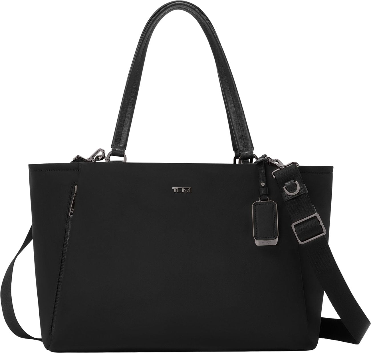TUMI Voyageur Valetta Medium Tote in Black | Gunmetal