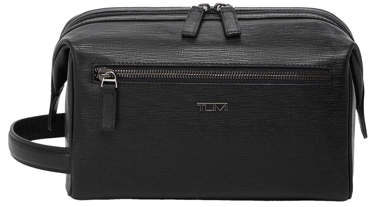 TUMI Travel Accessory Framed Travel Kit in Black Embossed