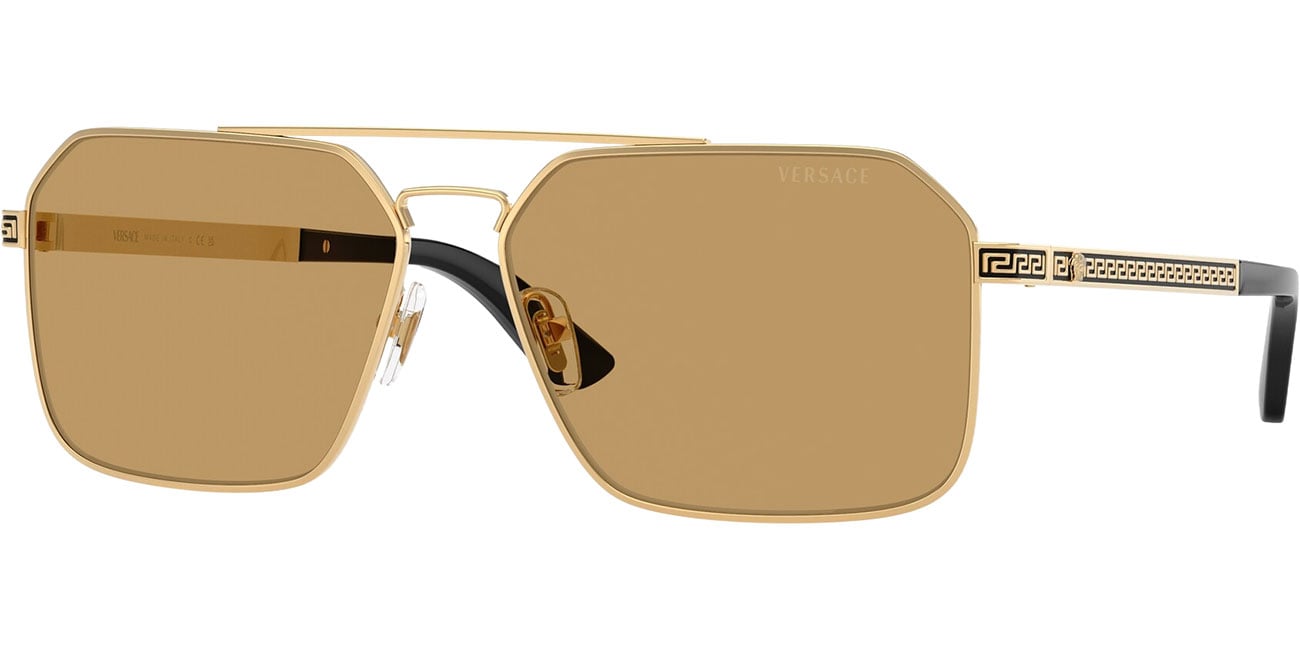 Versace Man Sunglass VE2306 - Frame color: Gold Versace, Lens color: Brown