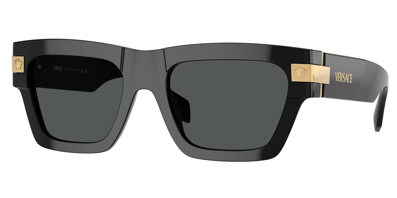 ラッシェンド＆ベリフティ Versace Sunglasses 55mm in Black | Dark Grey - VE4464GB187