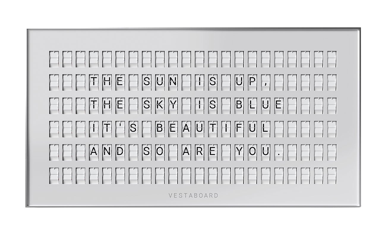 Vestaboard Smart Messaging Display in White