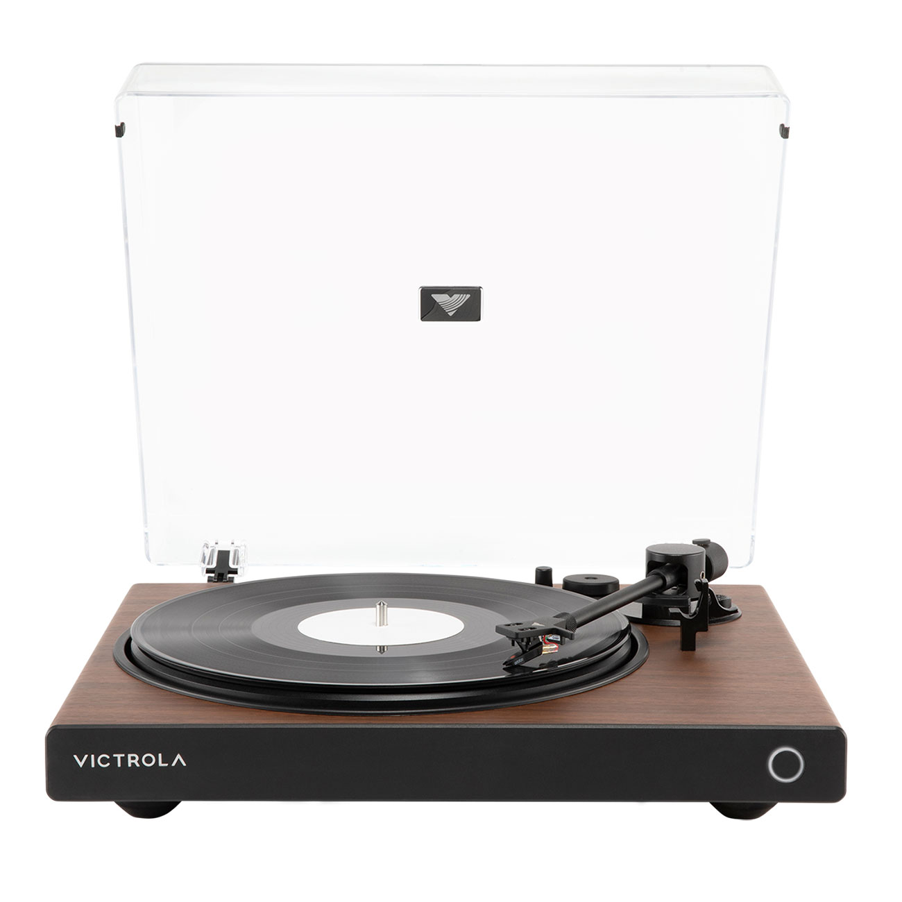 Victrola Wave Bluetooth Turntable with Auracast in Walnut
