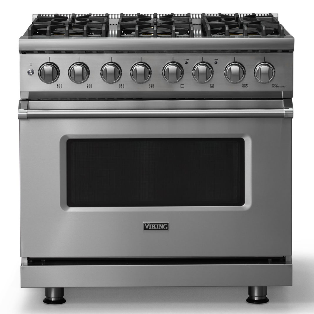 Viking 5.6 Cu. Ft. Dual Fuel Range 36 In. Stainless Steel