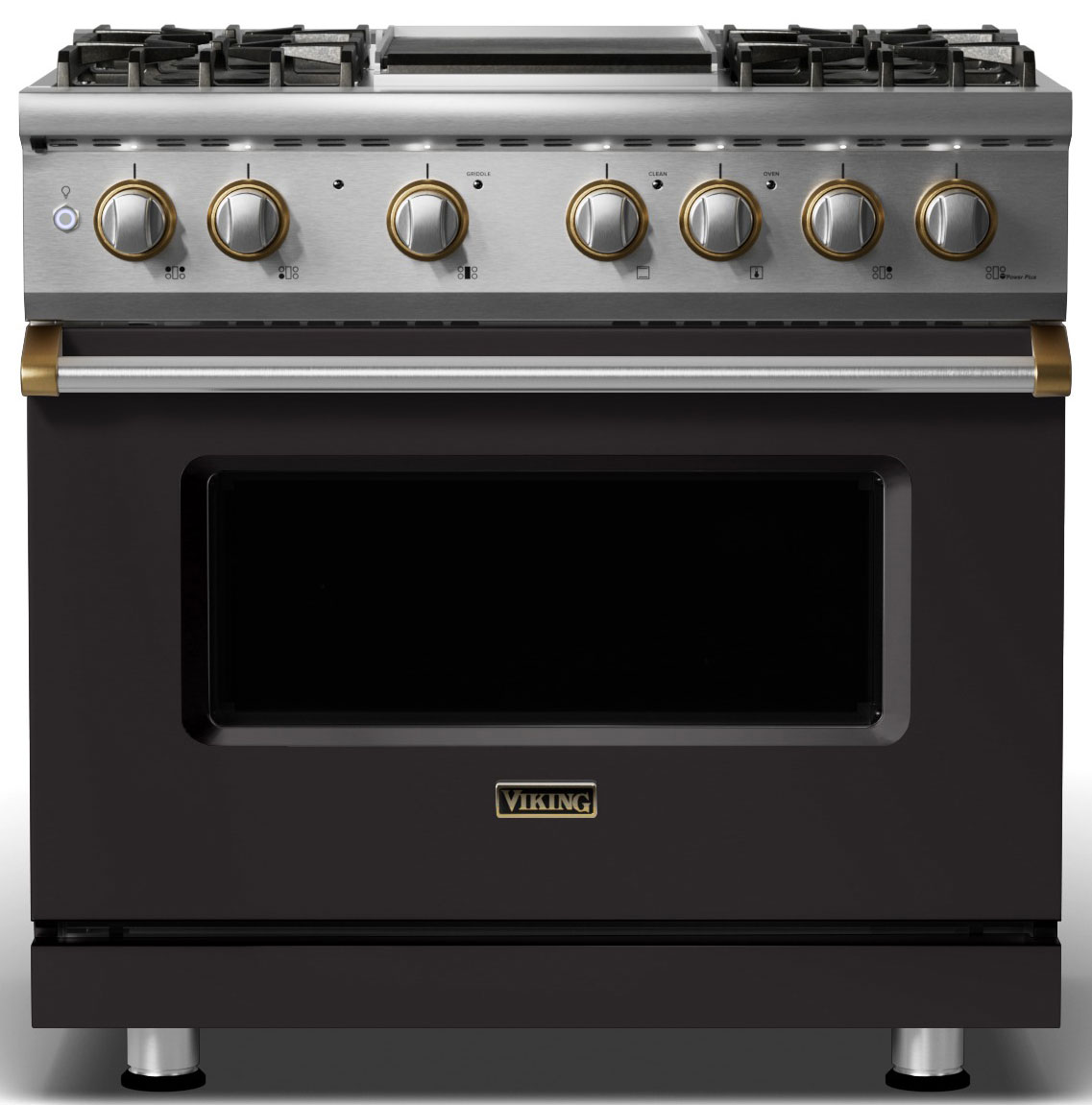 Viking 5 Series Dual Fuel Range 36-Inch In Onyx - VDR5364GONBB
