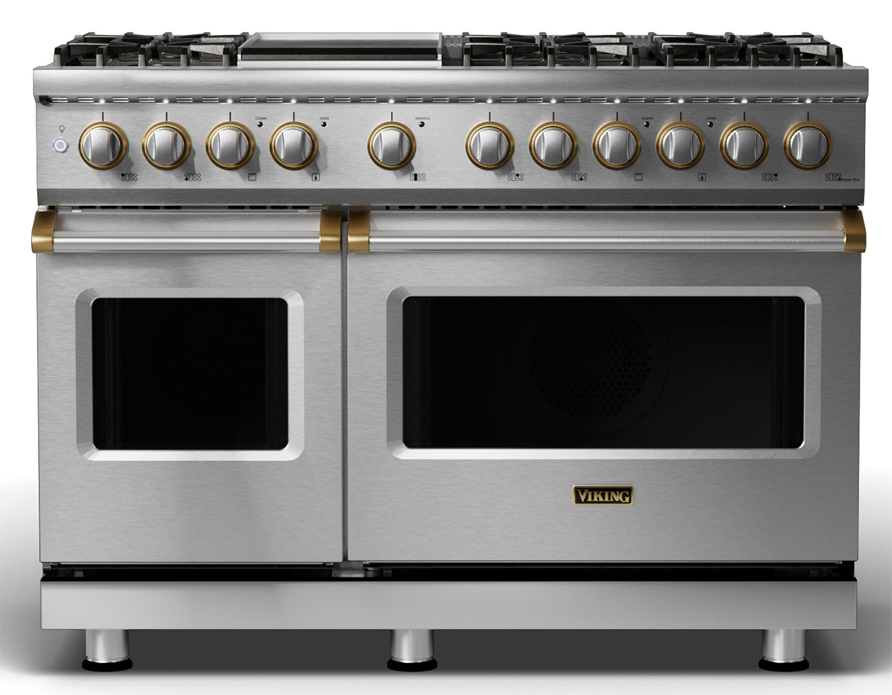 Viking Dual Fuel Range 48-Inch Wide In Stainless Steel - VDR5486GSSBB