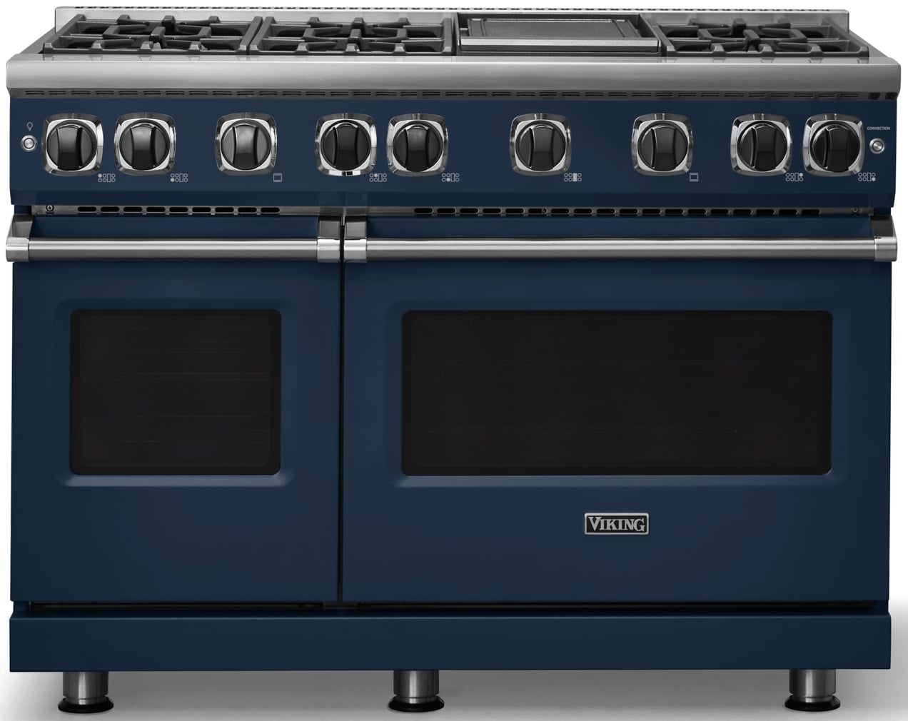 Viking 7 Series Natural Gas Range 48-Inch In Blue - VGR74826GSB