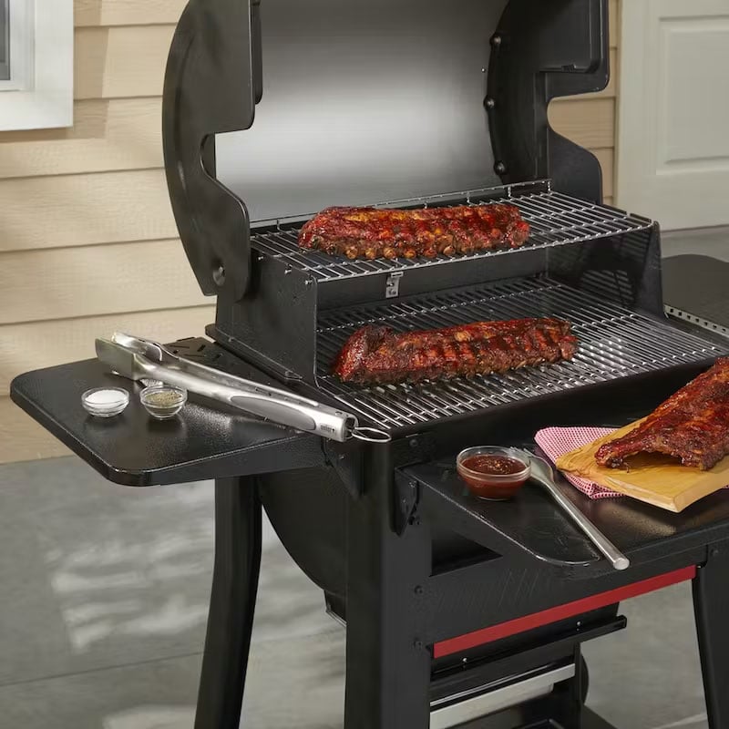 Weber Table in Black for Select Weber Pellet Grills | Abt