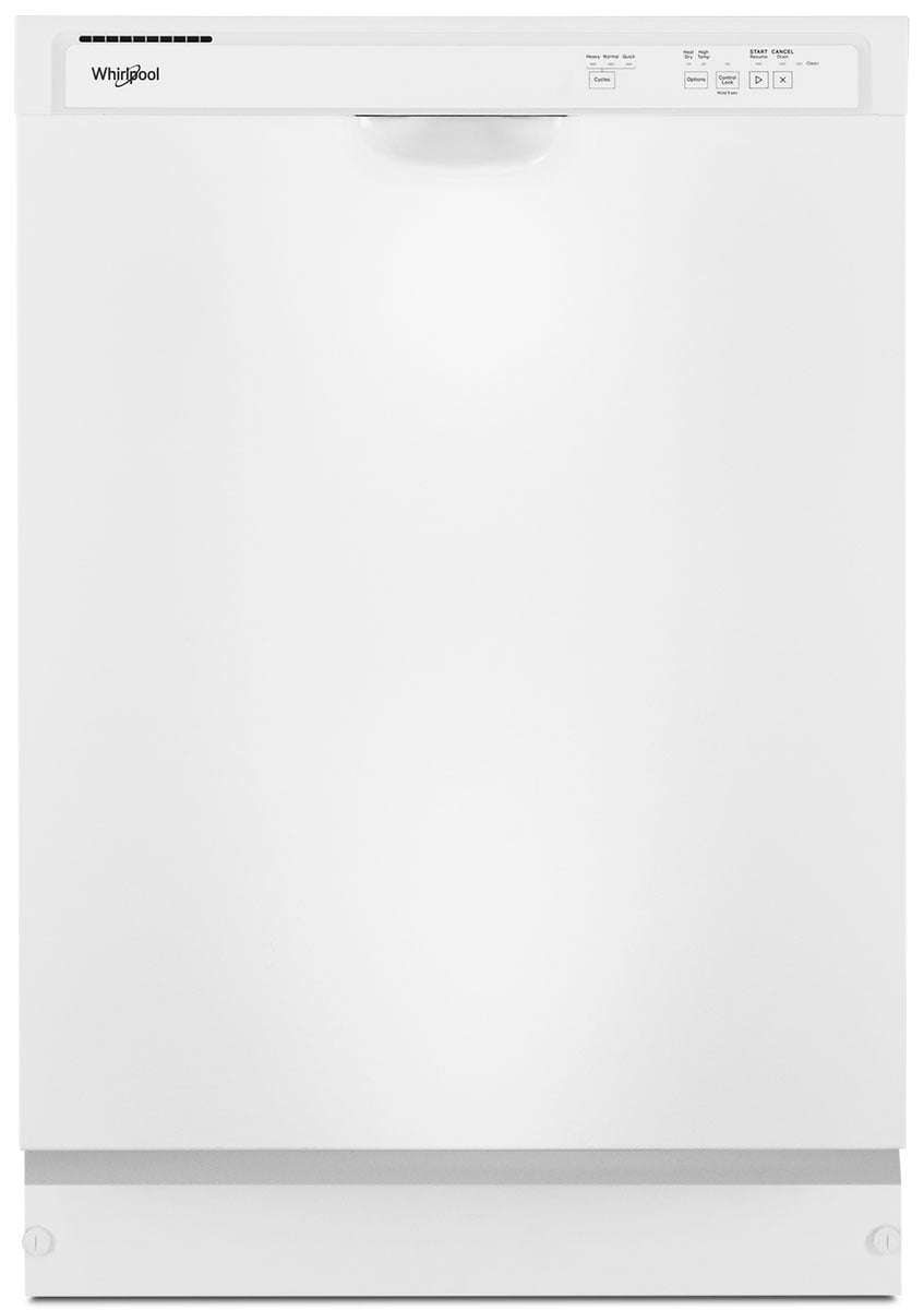 Whirlpool WDF332PAMW 24 inch Full Console Dishwasher with 12 Places Settings, Cycle Memory, Overfill Detect, Triple Filter Wash System, Quick Wash (White)