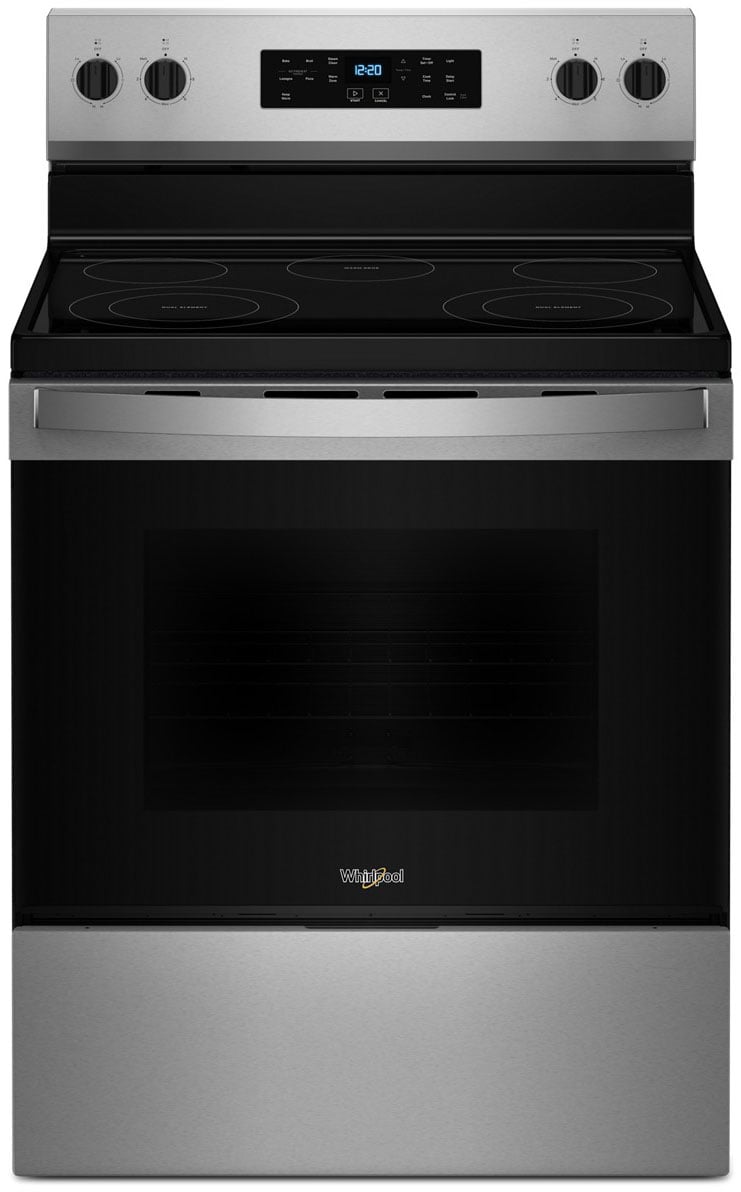 Whirlpool Electric Range with Steam Clean 30 In. in Stainless Steel