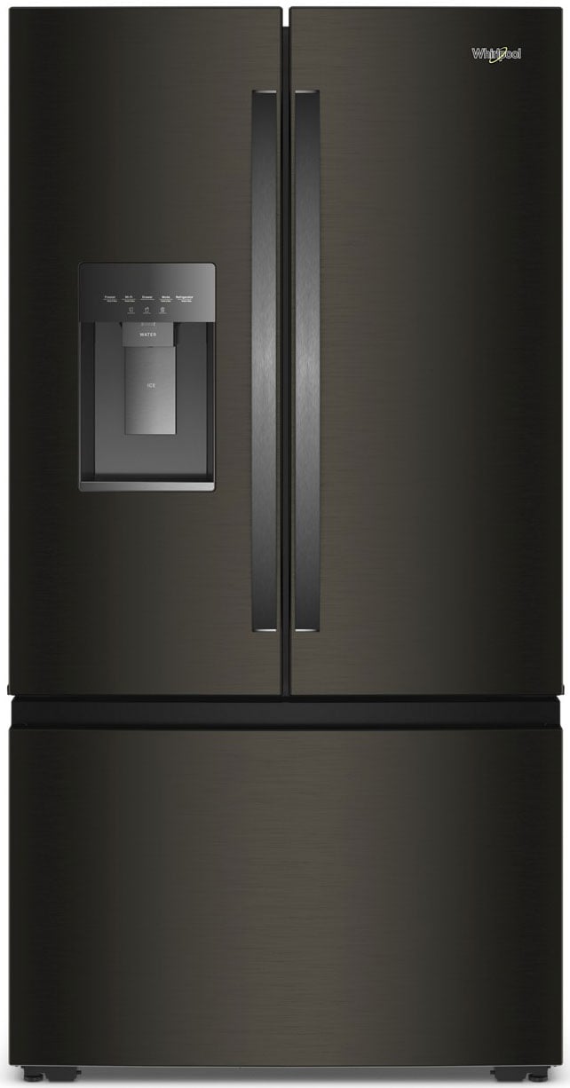 Whirlpool 23.4 Cu. Ft. Counter-Depth French Door Refrigerator 36-Inch Wide in Black Stainless Steel
