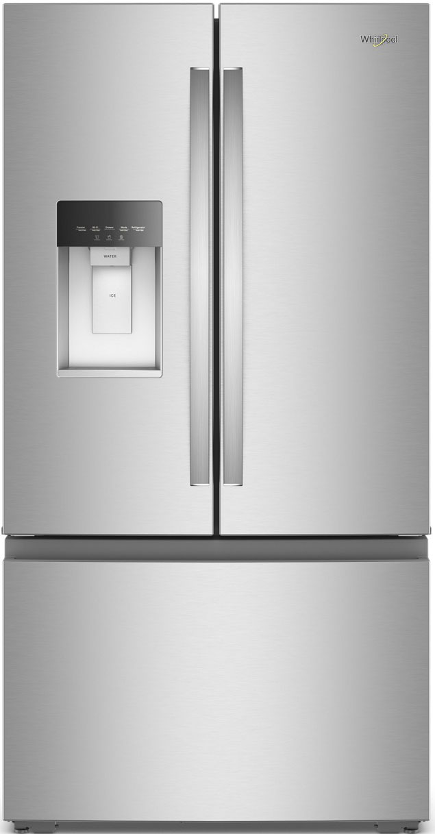 Whirlpool 23.4 Cu. Ft. Counter-Depth French Door Refrigerator 36-Inch Wide in Fingerprint-Resistant Stainless Steel