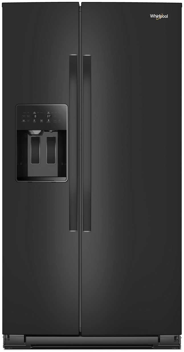 Whirlpool 28.7 Cu. Ft. Side-by-Side Refrigerator 36-Inch Wide in Black