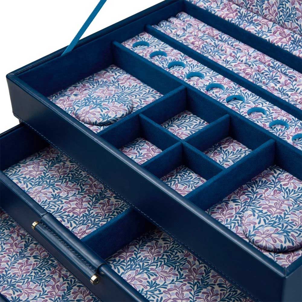 WOLF 1834 x Fiona Howard Sophia Jewelry Box in Indigo - 399317