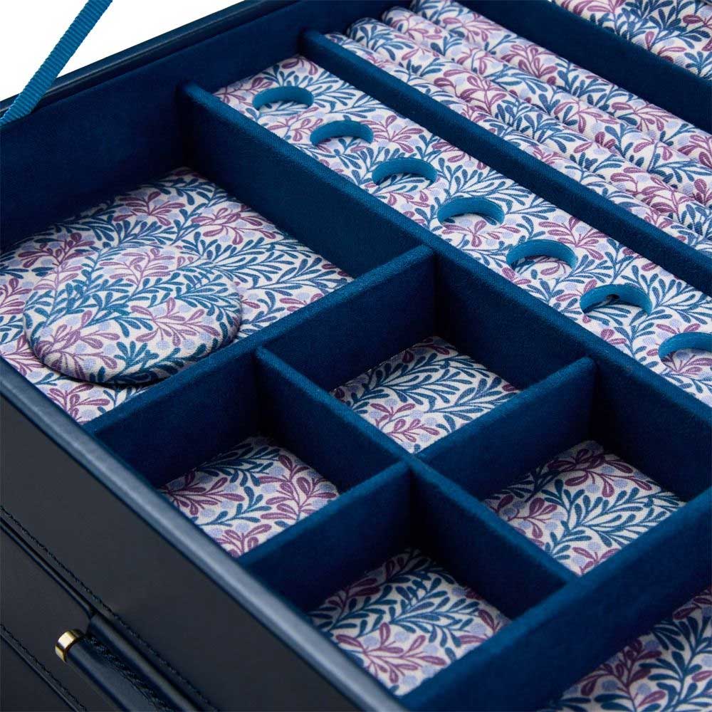 WOLF 1834 x Fiona Howard Sophia Jewelry Box in Indigo - 399317