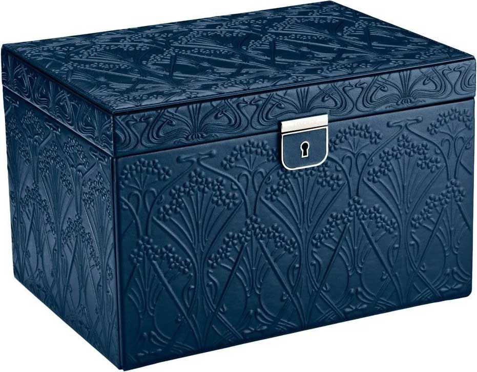WOLF 1834 X LIBERTY All Over Ianthe L Navy Jewelry Box - 381017