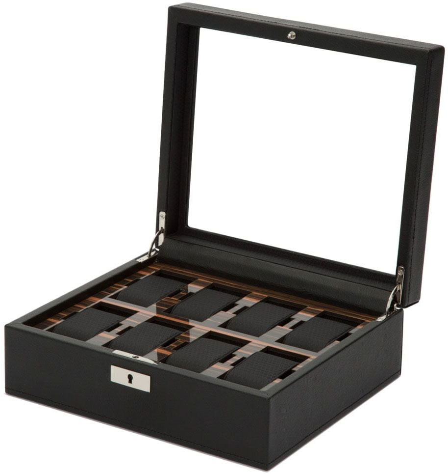 Wolf 1834 Roadster 8 Piece Watch Box in Black
