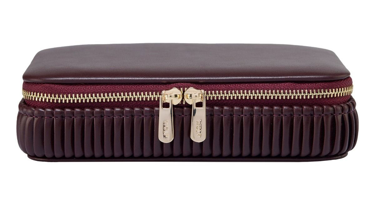 Wolf 1834 Bella Zip Case in Bordeaux - 781326