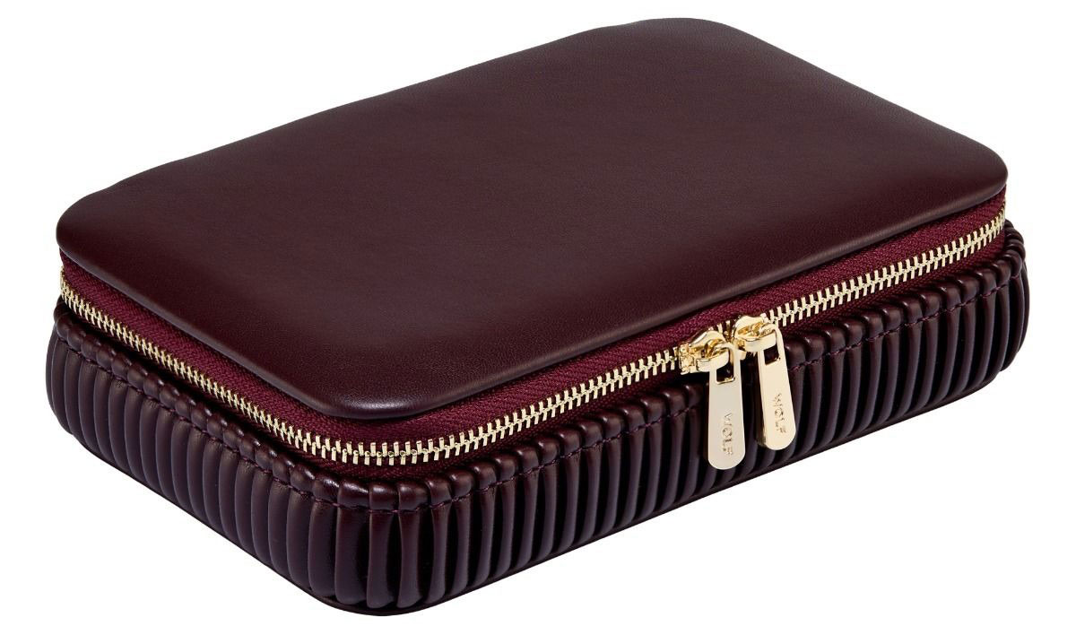 Wolf 1834 Bella Zip Case in Bordeaux - 781326