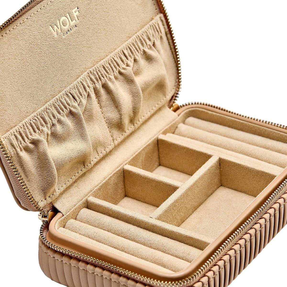 Wolf 1834 Bella Zip Case in Mocha - 781329
