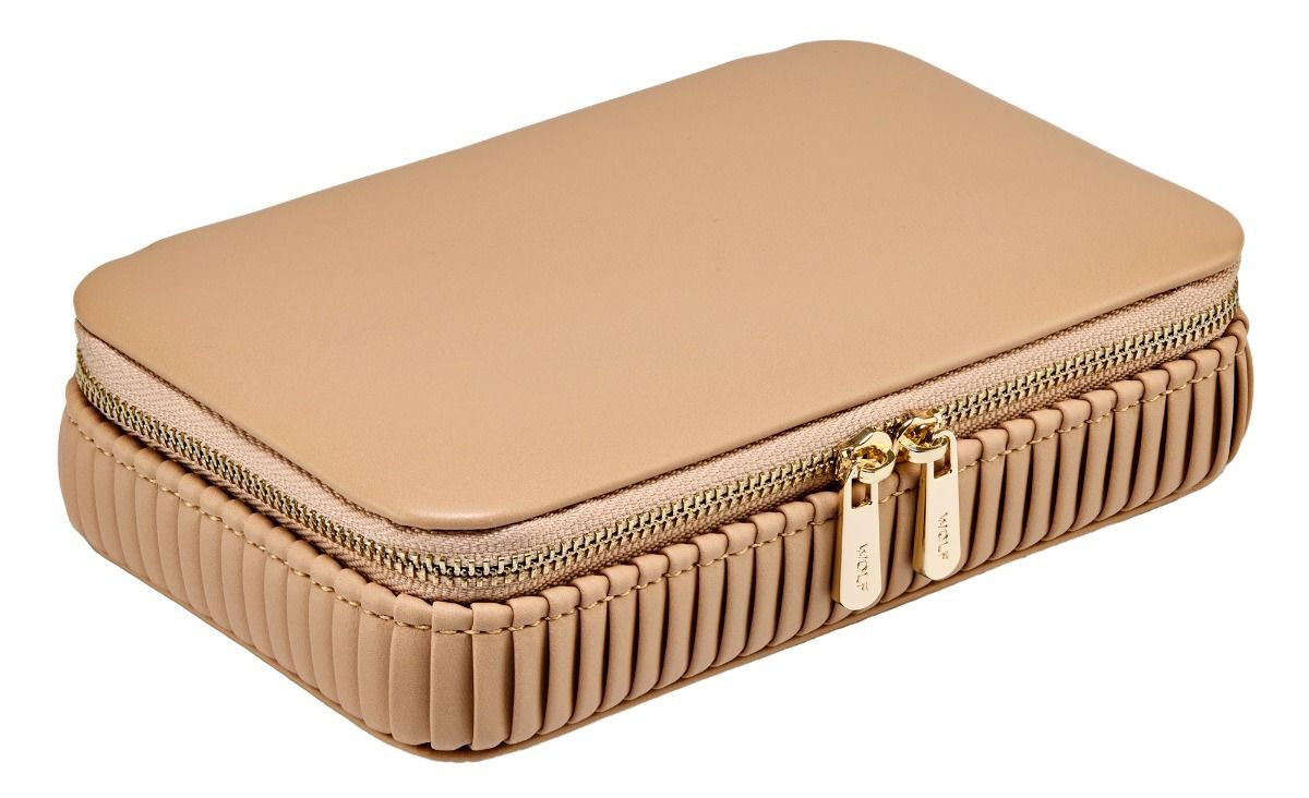 Wolf 1834 Bella Zip Case in Mocha - 781329