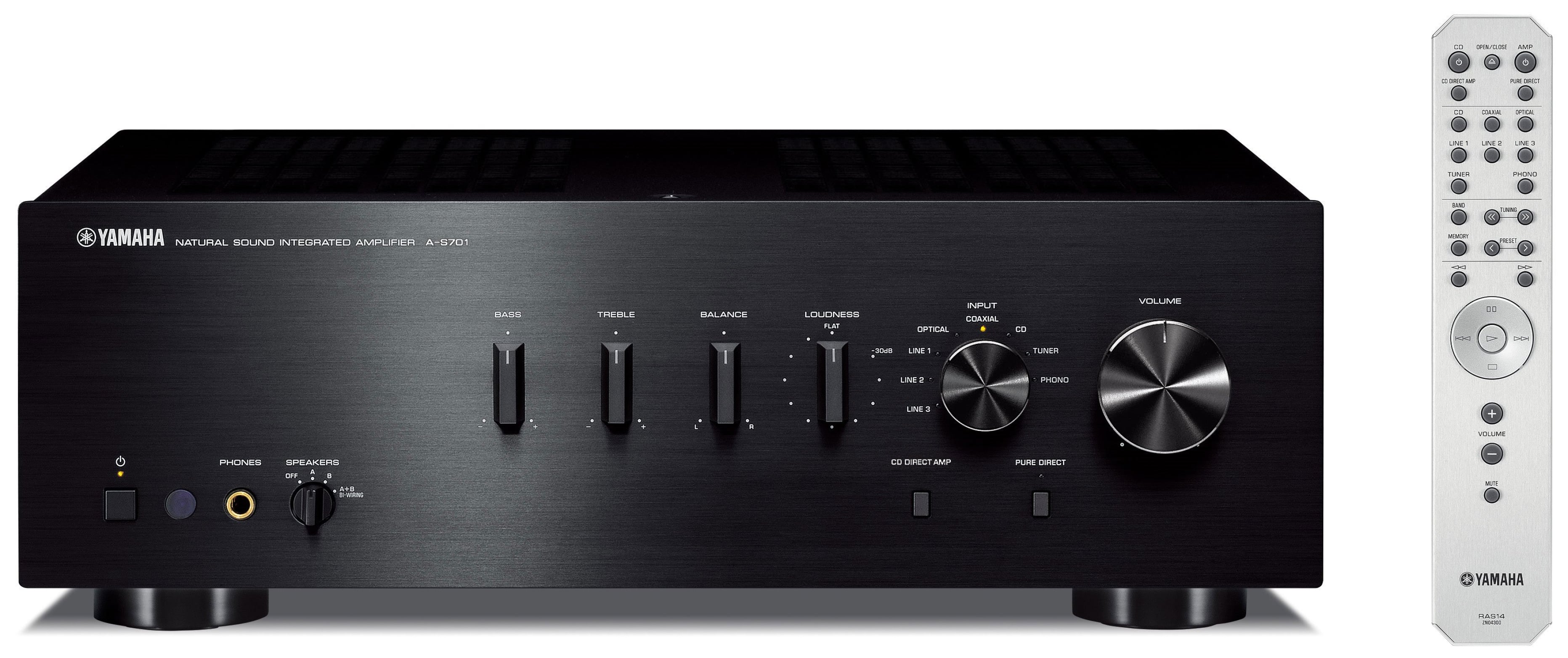 Yamaha A-S701BL Natural Sound Integrated Stereo Amplifier Black (Certified Refurbished)