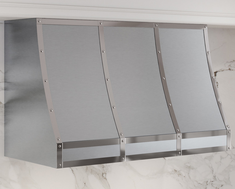 Zephyr Forte Wall Custom Hood 36-Inch in Stainless Steel